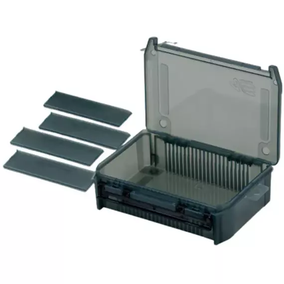 Коробка Meiho Versus VS-800NDDM Compartment Case 205×145×60mm, колір: чорний, фото , изображение 3